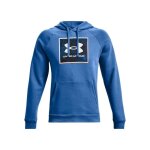 Sweat under armour rival fleece graphic hoodie bleu - homme - col capuche