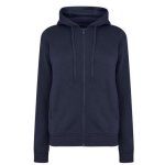 Sweat zipp femme - la gear - bleu marine - grandes tailles - coton - doux et chaud