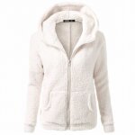 Sweat zipp  capuche en molleton femme vitata - grande taille xxs - 3xl - blanc