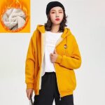 Sweat zippé à capuche polaire femme vitata - chaud et confortable - noir jaune gris violet Sweat zippé à capuche polaire femme vitata - chaud et confortable - noir jaune gris violet