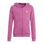 Sweat zipp� enfant - adidas - hm8716 - rose - manches longues - col capuche