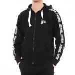 Sweat zippé homme noir - airness - nerve - manches longues - col capuche - poches latérales Sweat zippé homme noir - airness - nerve - manches longues - col capuche - poches latérales