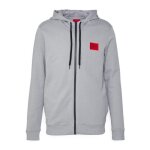 Sweat zipp hugo daple212 en molleton de coton avec patch logo