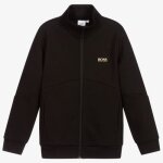 Sweat zipp noir boss pour enfant