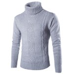 Sweater basique homme chaud pullover à col roulé manches longues pull ajusté casual chandails en tricot ... Sweater basique homme chaud pullover à col roulé manches longues pull ajusté casual chandails en tricot ...