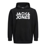 Sweatshirt à capuche grande taille jack & jones corp logo - noir - 6xl Sweatshirt à capuche grande taille jack & jones corp logo - noir - 6xl