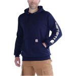 Sweatshirt - carhartt - midweight txl - bleu marine - capuche 3 parties - poche frontale Sweatshirt - carhartt - midweight txl - bleu marine - capuche 3 parties - poche frontale