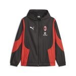 Sweatshirt  capuche milan ac prematch woven anthem - noir / for all time red - xs