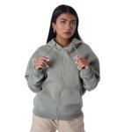 Sweatshirt  capuche zipp femme project x paris - kaki / vert - s