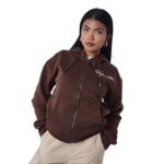 Sweatshirt  capuche zipp femme project x paris - marron / marron - l