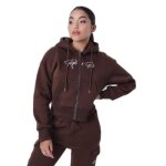 Sweatshirt  capuche zipp femme project x paris - marron - xs