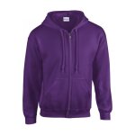 Sweatshirt  capuche zipp gildan heavy blend  - purple