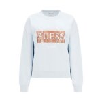 Sweatshirt col rond femme guess round logo - helium - xl