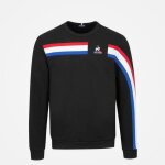 Sweatshirt le coq sportif tricolore - noir