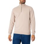 Sweatshirt  demi - zip bradley - jack & jones - homme - beige