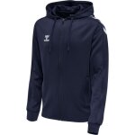 Sweatshirt homme hummel zip - bleu marine - xl - logo et chevrons imprims  leau - ceinture lastique ...