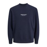 Sweatshirt homme - jack & jones - vesterbro - col rond - bleu