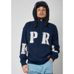Sweatshirt homme kaporal rio - bleu - coupe confort - poche kangourou - imprim� craquel�