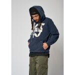 Sweatshirt homme kaporal rix - bleu - coupe regular - poche kangourou