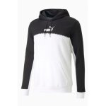 Sweatshirt hommes puma essential block x tape 673342 - 01 t:xl c:blanc / noi
