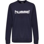 Sweatshirt - hummel - hmlgo logo - coton - manches longues - bleu marine