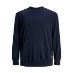 Jack & jones sweatshirt homme basic bleu navy en coton 85% - taille 3xl