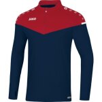 Sweatshirt zipp� - jako champ 2. 0 - bleu marine / rouge - manches longues - multisport