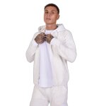 Sweatshirt zipp en tissus textur project x paris sport - blanc - s
