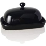 Sweejar beurrier cramique avec couvercle - beurrier en porcelaine grand capecit pour beurre - 18 x ...