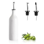 Sweejar huilier et vinaigrier cramique 700 ml bouteille huile olive et vinaigre avec deux bec verseur ...
