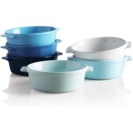 Sweejar ramequin crme brule en cramique - lot de 6 ramequin en porcelaine - moules  souffls 280ml ...
