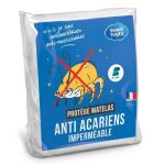 Sweetnight - prot�ge matelas 200x200 cm al�se imperm�able et anti acariens bouclette �ponge coton silencieux ...
