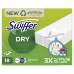 Swiffer balai attrape - poussire recharges lingettes sches 18units