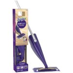 Swiffer wetjet wood balai spray kit complet avec 5 lingettes 1 nettoyant liquide 4 piles