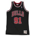 Maillot de basket - mitchell & ness - chicago bulls 1997 - 98 - dennis rodman - 100% polyester - noir ... Maillot de basket - mitchell & ness - chicago bulls 1997 - 98 - dennis rodman - 100% polyester - noir ...