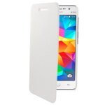 Etui folio slim - swiss charger - samsung galaxy core prime - simili cuir - blanc - pratique Etui folio slim - swiss charger - samsung galaxy core prime - simili cuir - blanc - pratique