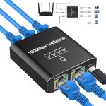 Switch ethernet rj45 répartiteur lan 1 vers 4 1000 mbps lan switch 4 ports pour ordinateurs routeurs ... Switch ethernet rj45 répartiteur lan 1 vers 4 1000 mbps lan switch 4 ports pour ordinateurs routeurs ...