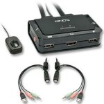 Switch kvm hdmi compact usb 2. 0 audio 2 ports