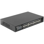 Switch poe 24 ports - lanberg - fast ethernet - fonction intelligente - mode �tendu 250m - 250w budget ...