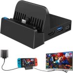 Switch tv dock compatible avec switch / switch oled avec 4k hdmi type c port 2 x usb port chargeur switch ...