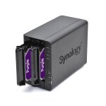 Serveur nas synology ds223 - 2 baies - 4to avec 2x disques durs wd 2tb purple - gigabit ethernet - raid ...
