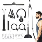 Systme de poulie de levage fitness lat machine musculation poulie rouleau pour cable rouleau 180cm & ...