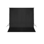 Systme de support de toile de fond de photo - vidaxl - 600 x 300 cm - noir - aluminium