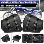 T4w 2x sacoche de selle moto universel pour harley davidson