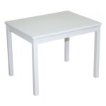 Table dactivit�s pour enfant en bois massif - roba - 51 x 66 x 50 cm - plateau laqu� blanc