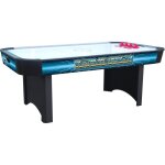 Table de air hockey - arcade jeux - air hockey - stable et solide - 220x127x215 - noir / bleu / blanc ...