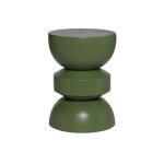 Table dappoint. bout de canapé. table de chevet en métal. vert kaki. assa. Ø32 x h 44. 5cm Table dappoint. bout de canapé. table de chevet en métal. vert kaki. assa. Ø32 x h 44. 5cm