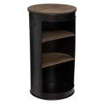 Table à café ajourée en métal diego 92cm noir Table à café ajourée en métal diego 92cm noir