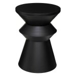 Table dappoint sohan noir d36cm - atmosphera cr�ateur dint�rieur