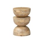 Table dappoint. bout de canap�. table de chevet. tabouret en bois de manguier. naturel. sita. �30 x h ...